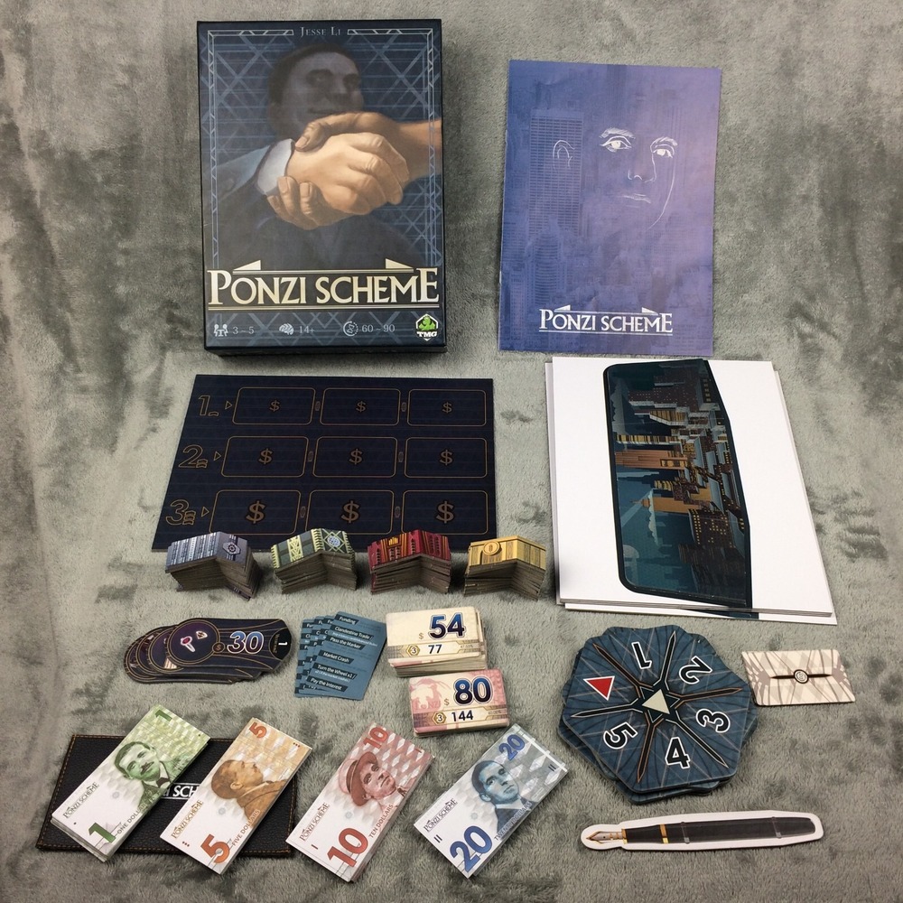 Ponzi Scheme Board‎ Game TMG Tasty Minstrel Games OOP